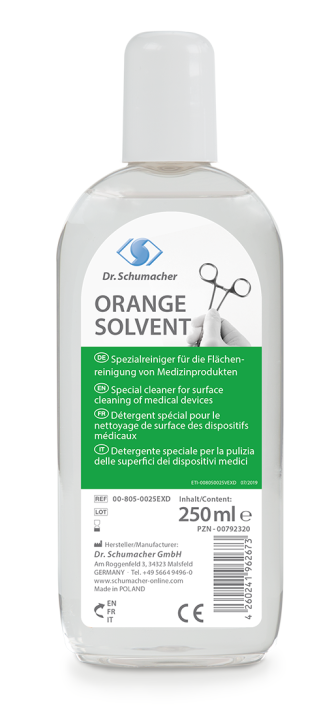Orange Solvent 250ml, Reiniger zur Enfernung von Kleberesten