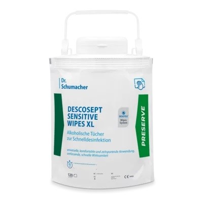 Descosept Sensitive Wipes XL, 120 Tücher 17,5 x 36 cm