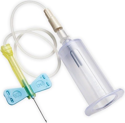 Pre-Attached BD Vacutainer Safety-Lok Blutentnahmeset mit Halter